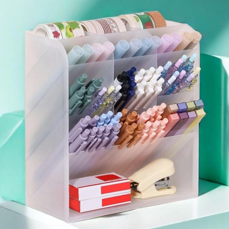Extra Large Desktop Organizer: Pen Holder & Cosmetic Storage Box