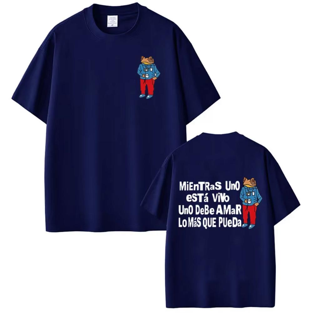 Rapper Bad Bunny Tshirt Debi Tirar Mas Fotos DTMF T Shirt Mens Women Clothing Summer Cotton Fashion Hip Hop Oversized Tshirts