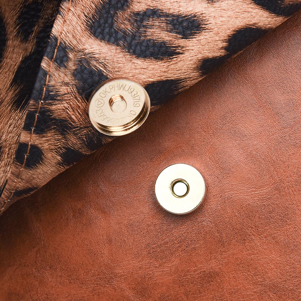 Vintage Rucksack mit Leopardenmuster Damen Schultertasche Studentenrucksack