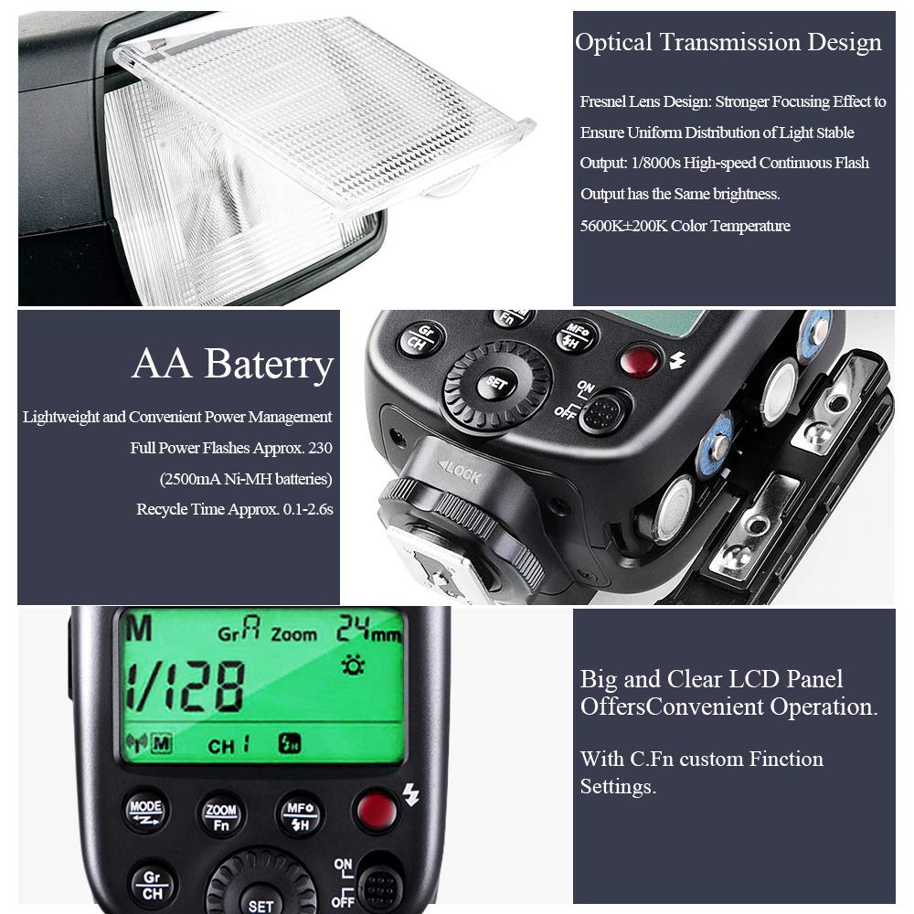 Authorized Agent Japanese Instruction GODOX TT600 Strobe Guide Number 60 Flash Speedlight Compatible with Digital Cameras Such As Canon Nikon Fuji