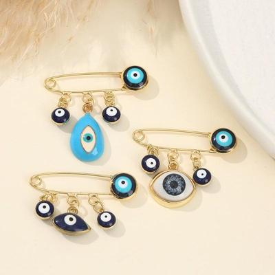 Yutsai Trendy Eye Demon Brooch Alloy Advanced Exaggerated Women Jewelry Accessories Gifts PD2303