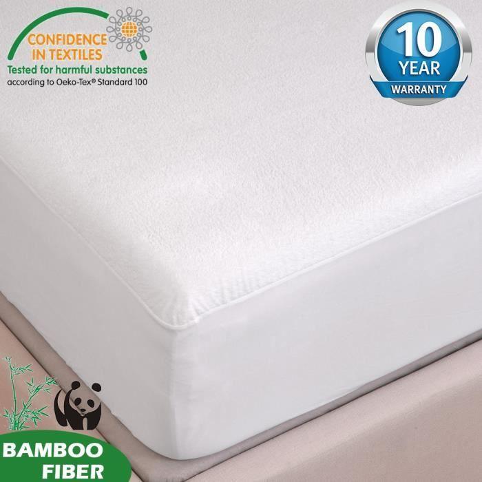 Mattress Protector - TOFERN - 180 X 190 - 100% Bamboo - Waterproof - Anti-dust Mite - Breathable