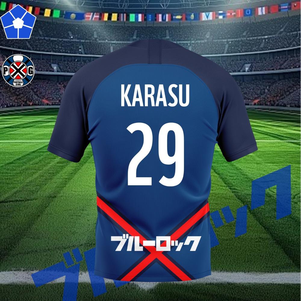 P.X.G Blue Lock Tee Anime Paris X Gen Jersey Football Uniform No.9 Rin Shidou Cosplay T Shirts Casual Sports Custom Name Tops