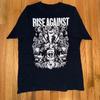 VTG Rise Against Zespół Album Ciężka Bawełna Czarny T-shirt S-5XL Unisex BT467