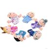 Finger Family Puppets Set 6 Stück/Los Lernspielzeug Jungen Mädchen Kleines Design Geschenk Originalität Mini Plüsch Babyspielzeug Zubehör