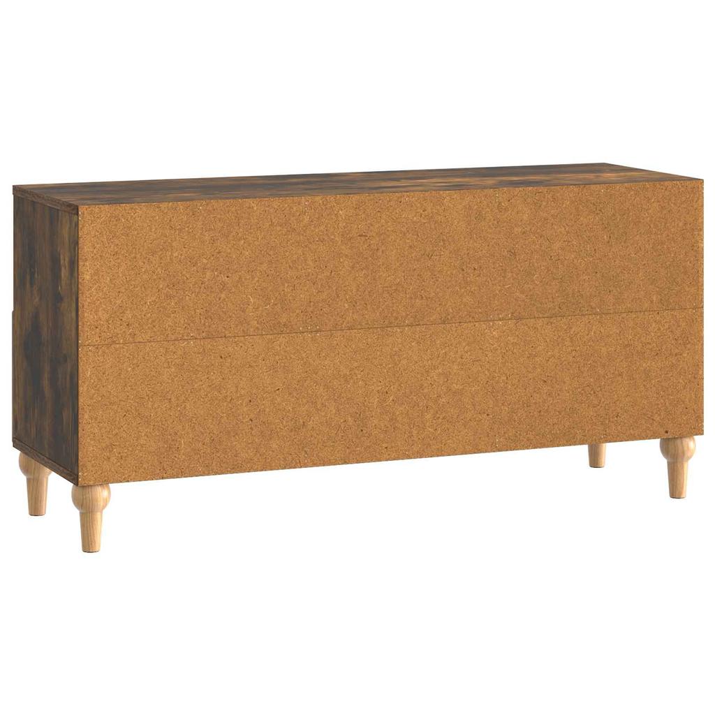 TV Stand Smoked Oak 102 x 34.5 x 50 cm Particleboard
