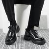 Fashion Thick Soled Men's Leather Shoes Casual British Style Office and Business Four Season Shoes Luxury Quality Versatile 38-46