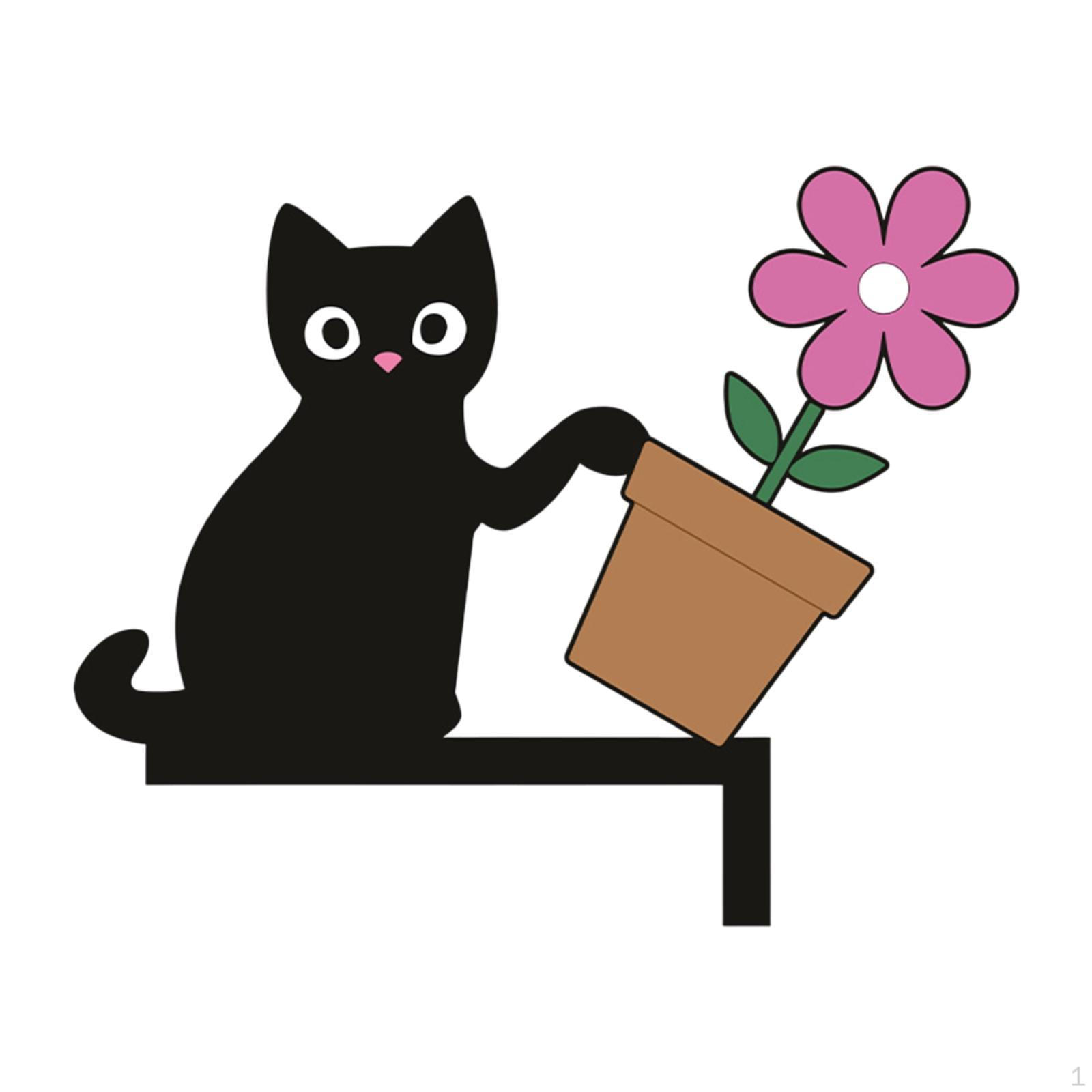 

Cat Door Corner Sign for Home And Office Use Right Door Corner_Flower Pot Cat