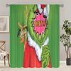 Cortinas con Estampado de Papá Noel, Cortinas de Bolsillo para Barra, Decoraciones de Navidad, Decoraciones para el Hogar, Decoraciones para Habitaciones