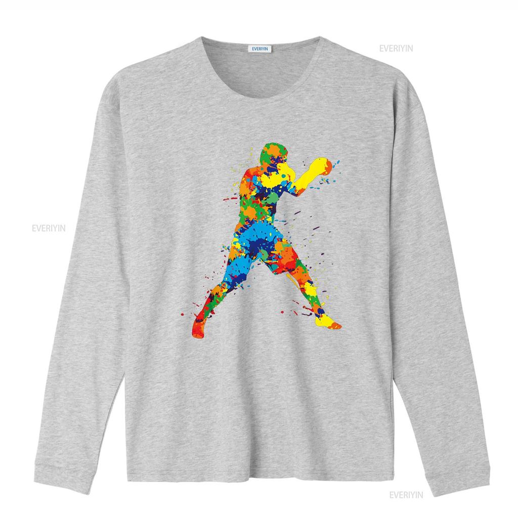 Boxing Boxer Boys Kids Men T Shirt Vintage Washed Slightly Designer Clothes Top For Everyday Wear Stretched Streetwear Unisex