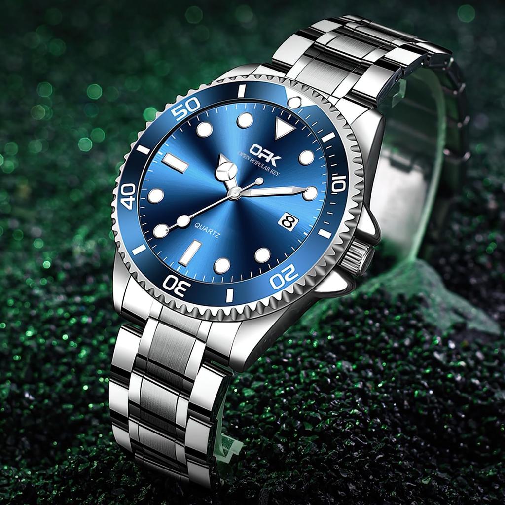 [Ofiggor] Zegarek na rękę OFJP-AA-001-02 Męski Srebrny