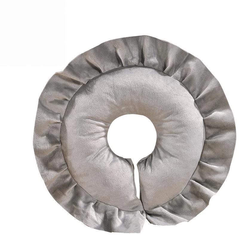 U Shape Face Cradle Pillow Removable Washable Flannel Massage Table Headrest Cushion For Beauty Salon Spa Bed