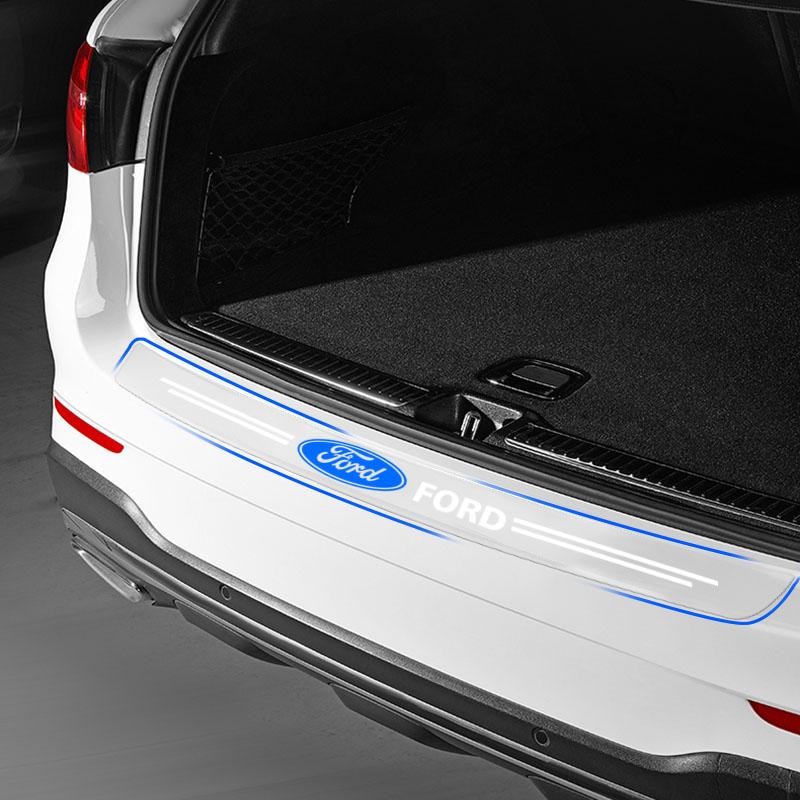 1 ks Průhledná ochranná nálepka na znak kufru auta, Autodoplňky pro Ford Focus Mondeo Kuga Fiesta MK7 Escort Explorer Edge 2 4 MK2 MK4