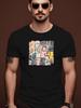 Summer Casual Crew Neck Tshirt with Abstract Geometric De...
