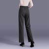 Women's Professional Straight-Leg Wool Blend Trousers