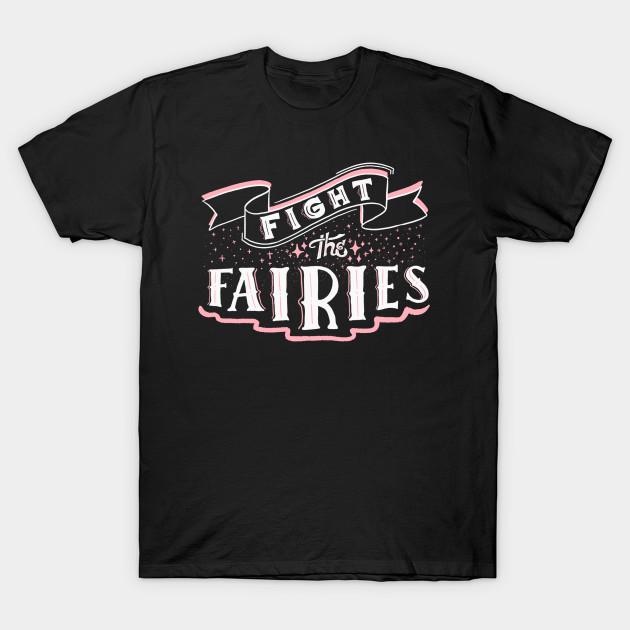 

Men Black Print T-shirt Fight The Fairies No-Cut Transfer Paper Print Cotton Tshirt L чёрный