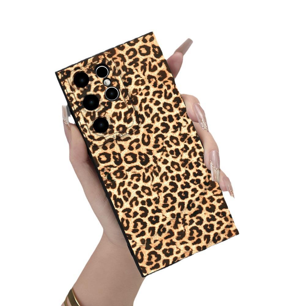 

Чехол для телефона Samsung S23A55 с желтым леопардовым принтом и полной защитой объектива Samsung A34 чёрный