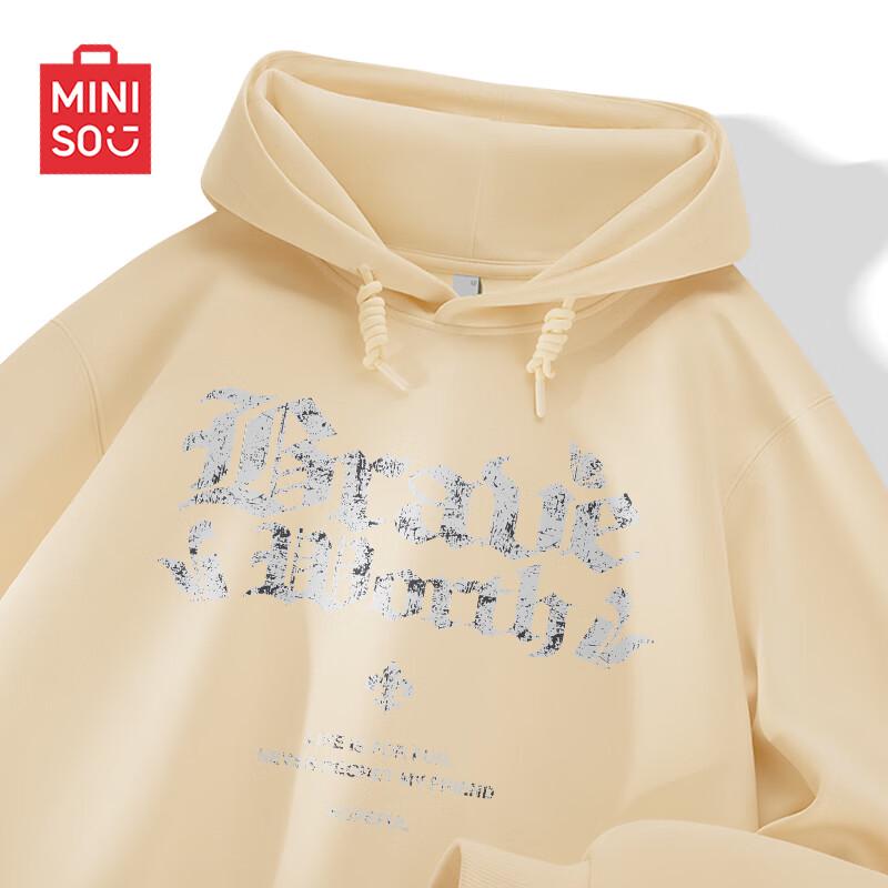 

MINISO Men s American Style Heavyweight Hooded Sweatshirt Z 3XL
