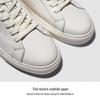 HAUT TON Men's Leather Casual White Skate Shoes XB340