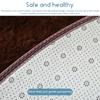 Tapis de laine moelleux tapis de salon tapis rond en fausse fourrure tapis longs en peluche pour chambre d'enfants
