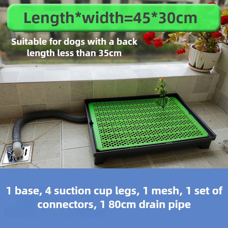 

Flush Dog Toilet Direct Drainage System Dog Toilet Training Walls Pet Potty Indoor with Drain Pets Urinal Large Medium Supplies