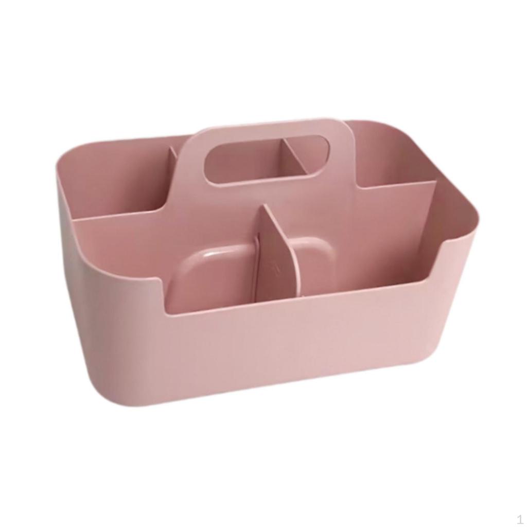 Caddy mit Griff Multifunktionaler Organizer Unterteilte Aufbewahrungsbox Stapelbarer Desktop-Korb