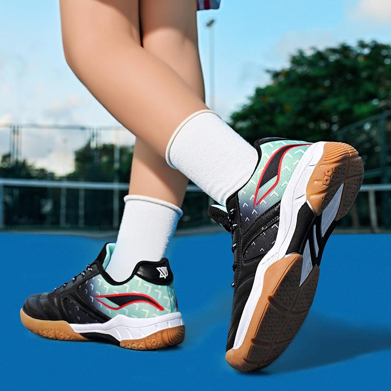 Professional Kid's Training Shoes Badminton Shoes Spinning Table Tennis Shoes Girls Sneakers