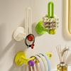 Hair Tie Hook Organizer, Wall Mounted with Round Beads Hair Accessories, Strong Adhesive Space Saving Scrunchie Organizer