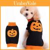Halloween Small Dog Clothes Pet Sweater Warm Pumpkin Coat For Cute Puppies