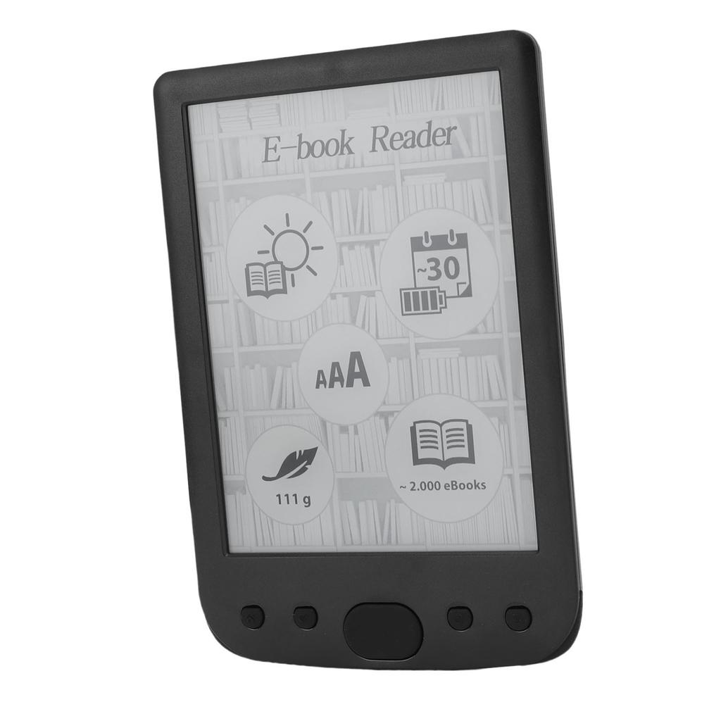 E Reader Eye Friendly 6 Inch 800x600 Touch Screen E Book Reader with Protective Case 2500mAh Battery Support Up To 32G