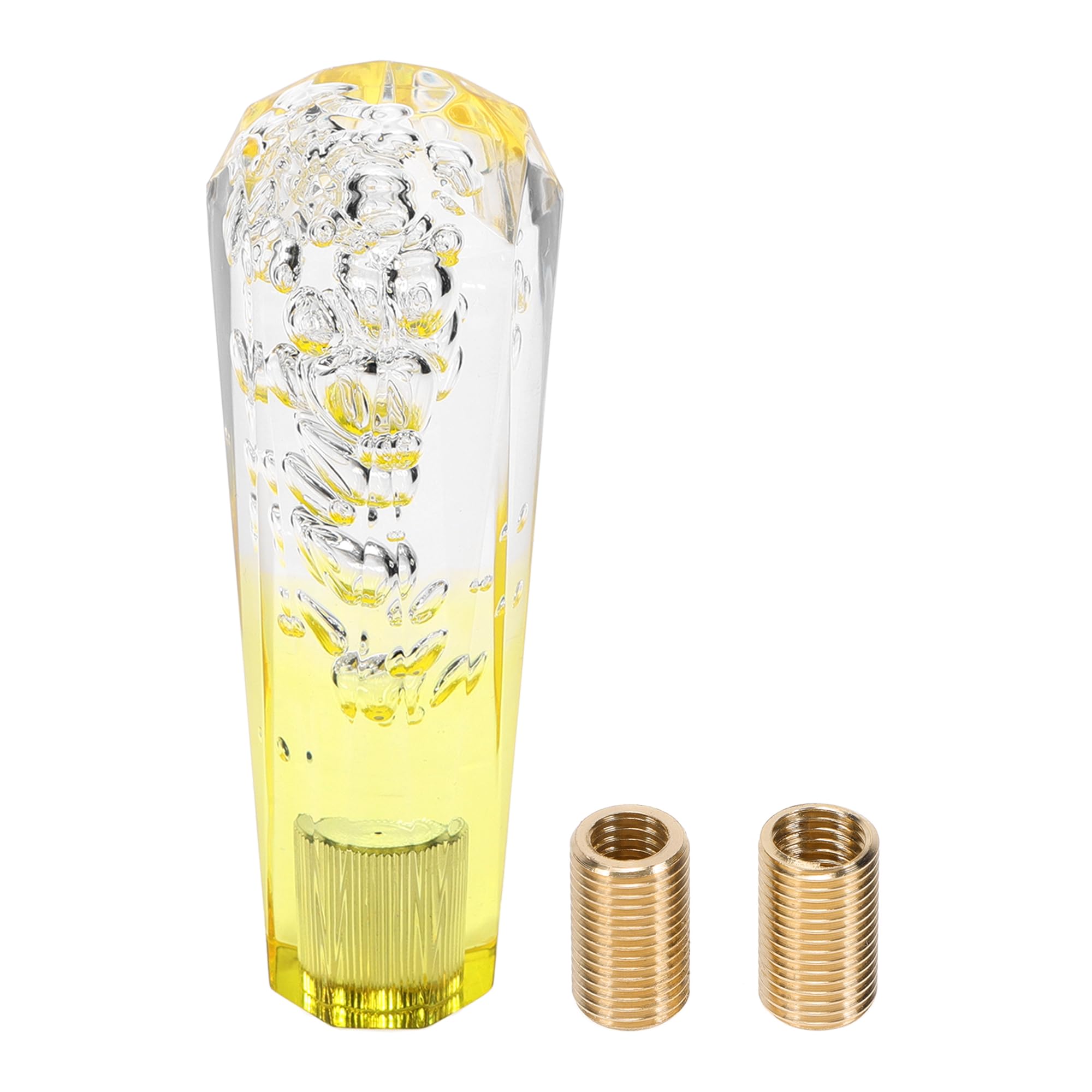 

HOPESPANNER Diamond 2 Tone Cristal Shift Knob Gear Shift Knob Acrylic Stick Shifter Lever жовтий