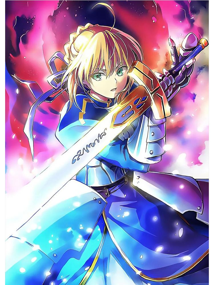 Fate Stay Night Giappone Anime Film Poster Kawaii Tela Pittura Immagine Della Parete Per I Bambini Soggiorno Decorazione Della Casa