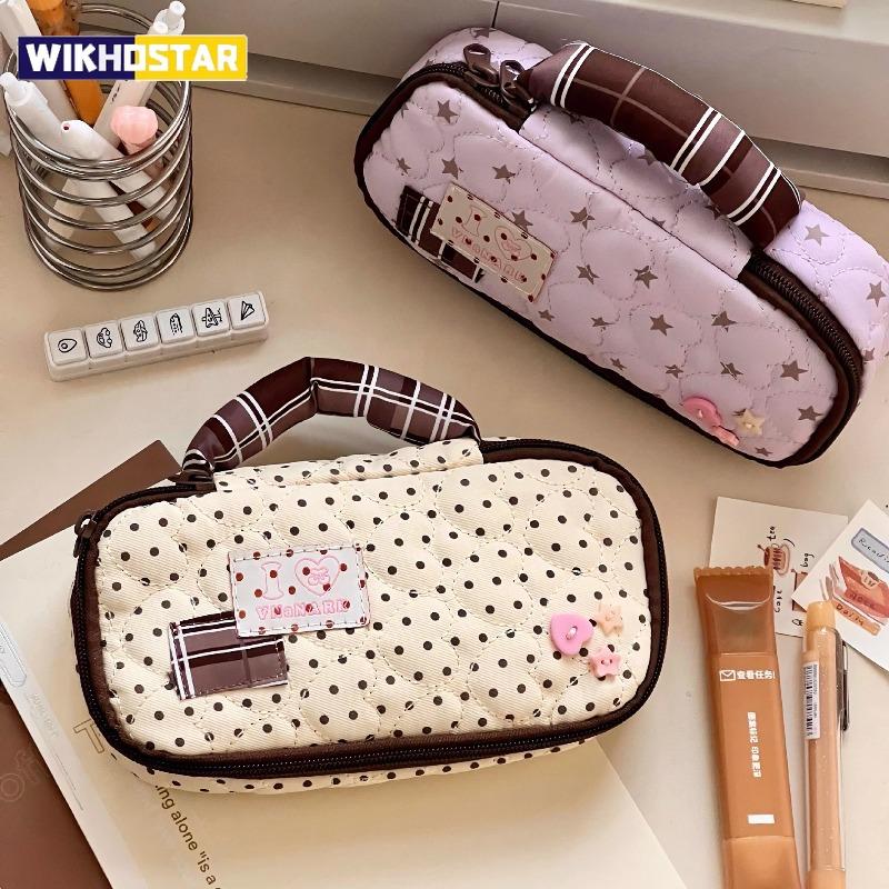 Heart Shaped Handle Pencil Case Cute Ins Style Primary School Student Pencil Bag Pencil Box