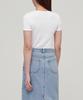 MUSINSA STANDARD WOMAN Women'S Ribbed Slim Fit T-Shirt [White]