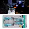 4Pcs Magnetic Tip Y Screwdriver Set Y3, Y4, Y5, Y6 Long Shaft Tri-wing Screwdriver Set Spanner Head Non-slip Handle