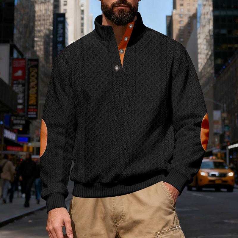 2025 Autumn and Winter New Loose Retro Stand Collar Casual Sweatshirt