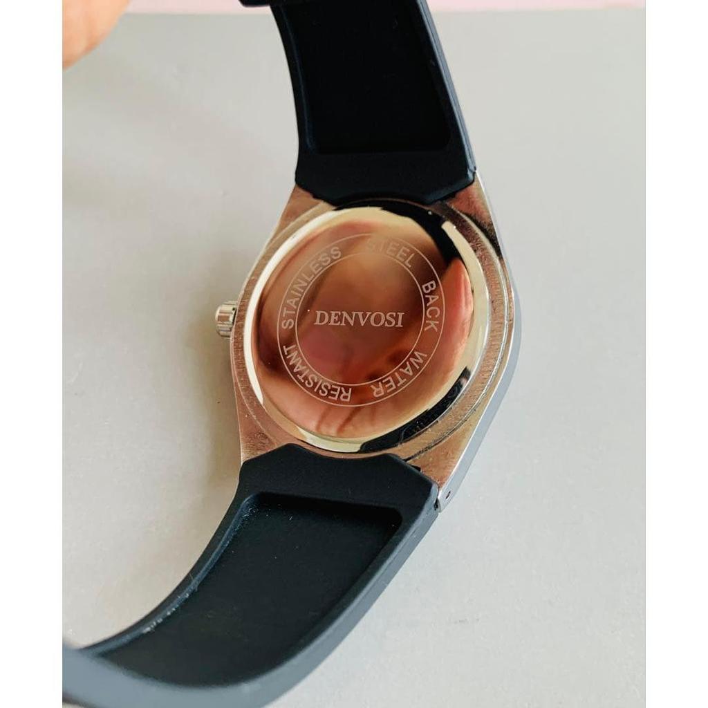 Used TISSOT style men's watch silver [date display, luminous, operation confirmed]