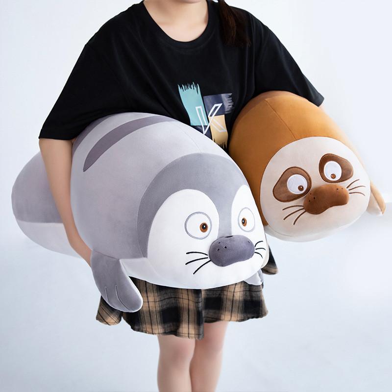 Adorabile Foca Elefante Marino Peluche Bambola Cuscino Perfetto Per Bambini e Bambine Ora di Dormire