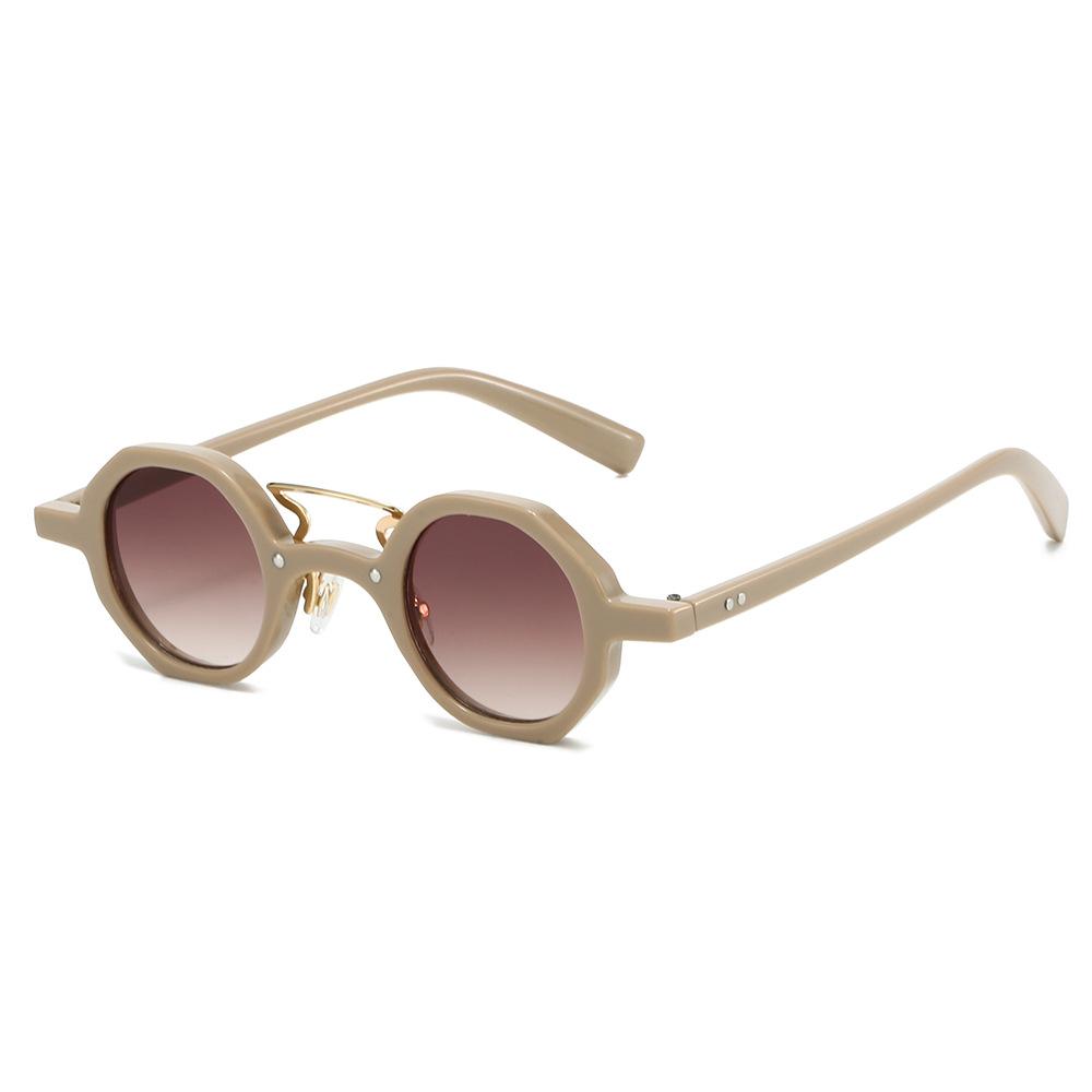 Retro Fashion Double Bridge Leopard Print Women Sunglasses Luxury Design Small Frame Gradient Casual Men Sun Glasses UV400