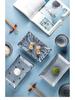 Porcelain Bowl & Plate Set - Blue & White Gift Set for Home, Creative Company Opening, Souvenir