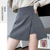 Side-slit Skirts Women Mini High Waist Office Mujer All-match Fashion Gentle Temperament Casual Girlish Faldas Young Ins