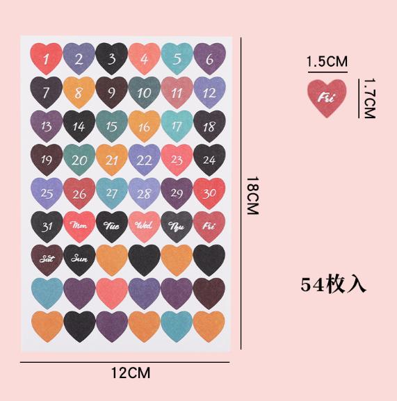 Loose-Leaf Notebook Handwritten Labels Indicate White And Blue Color Stickers Letter Stickers Sticky Notes Index Stickers
