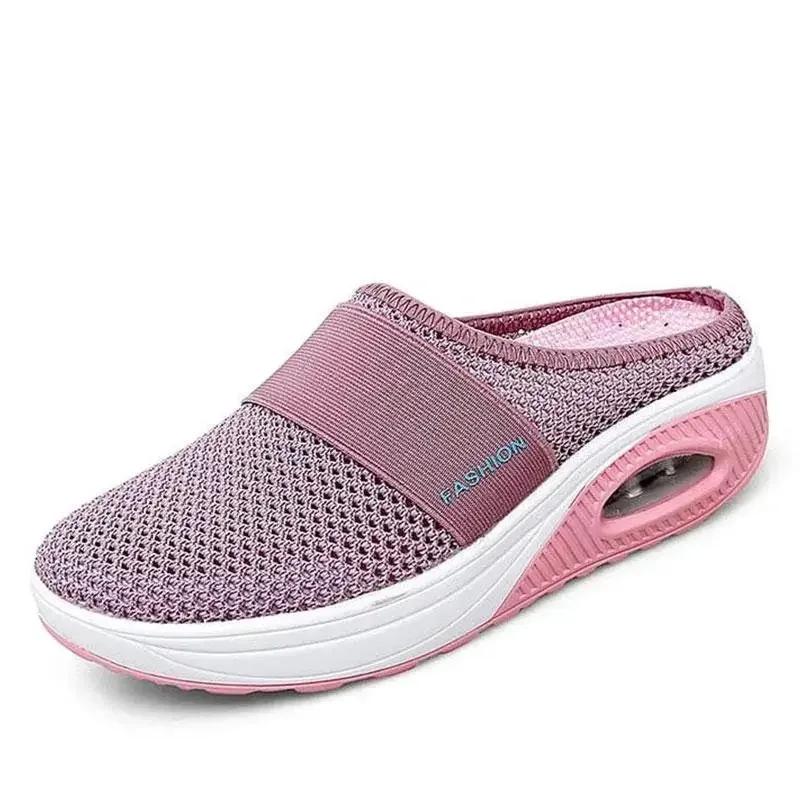 Plus Size 43 Dámské Pantofle na klín Air Platforma Prvotřídní Pantofle Vintage Protiskluzové Ležérní Žena Retro boty Dámské sandály