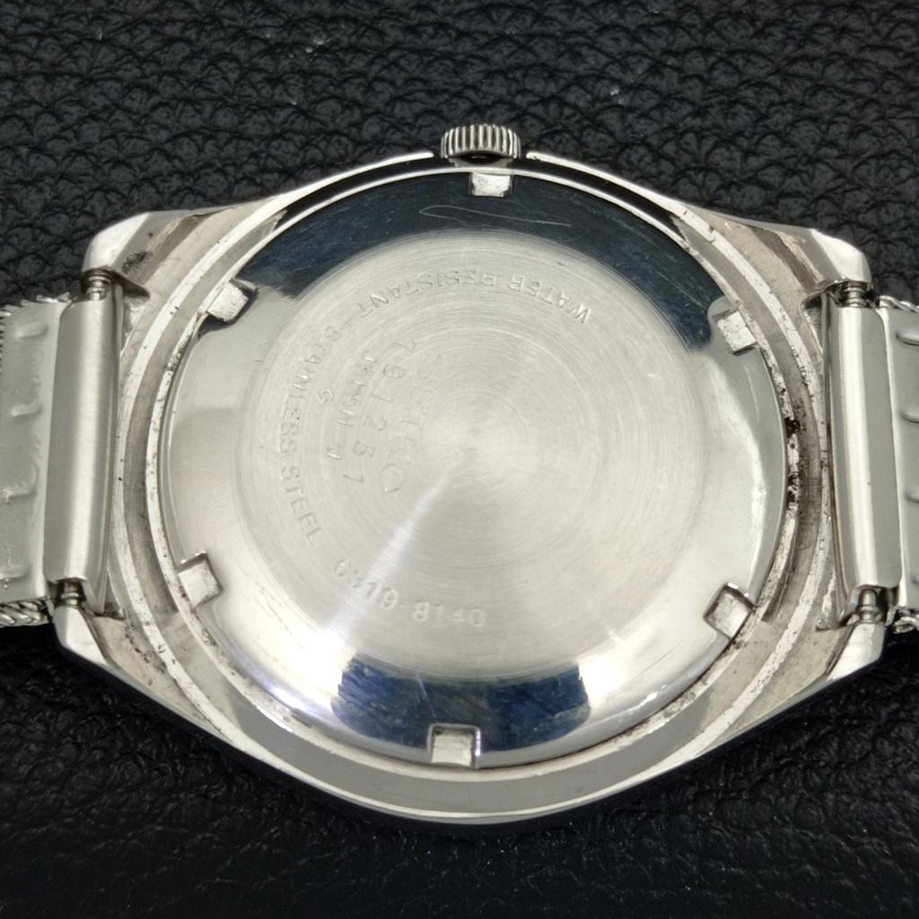USED VINTAGE SEIKO 5 AUTOMATIC 6319A JAPAN MENS SILVER DIAL WATCH a433836-2 R119-a433836