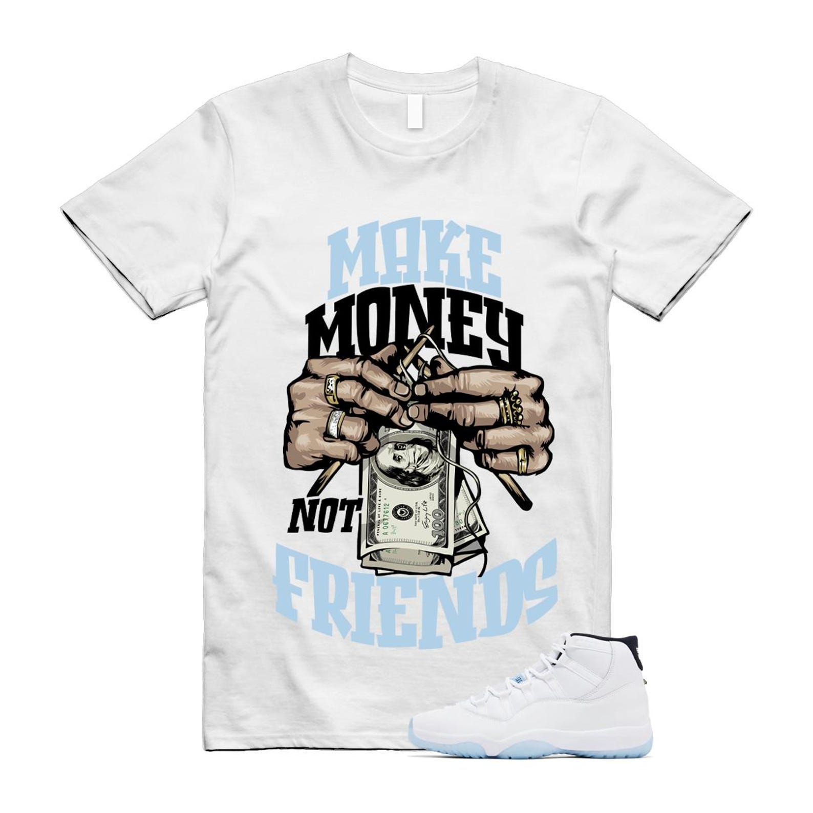 11 Legend Blue White Black 2024 T Shirt Match MM XL