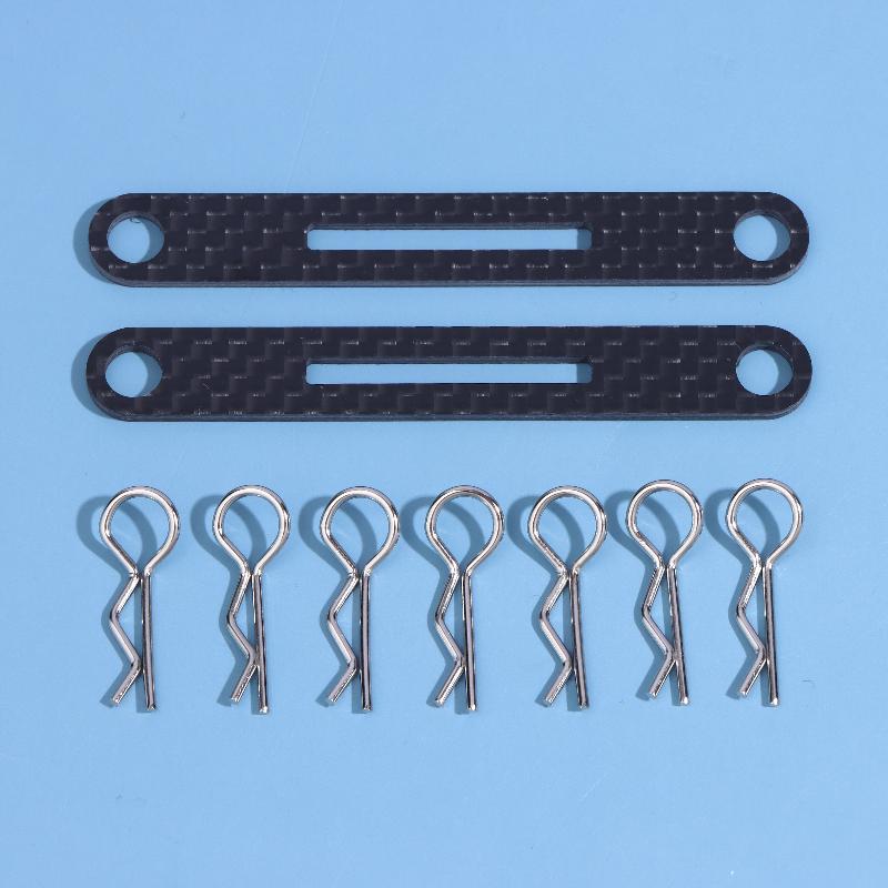 Für Tamiya Tt02 Xv01 Xv02 1/10 Rc Auto Upgrade Teile Kohlefaser Unsichtbare Karosseriehalterung Pfosten Vorne Hinten Karosseriehalterung Querträger