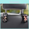 Multifunctional Car Backseat Hooks Adorable Car Interior Accessories Cartoon Style Various Colors Available Pikachu 1 Pair Hooks