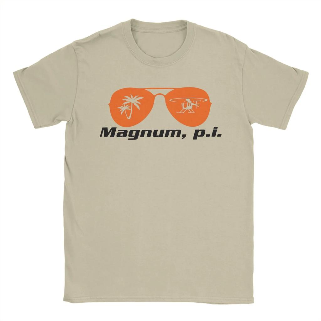 Magnum PI T-Shirt Beach Harajuku T-Shirts Mens Pure Cotton Comfortable Top Tees Short Sleeve Classic Tops
