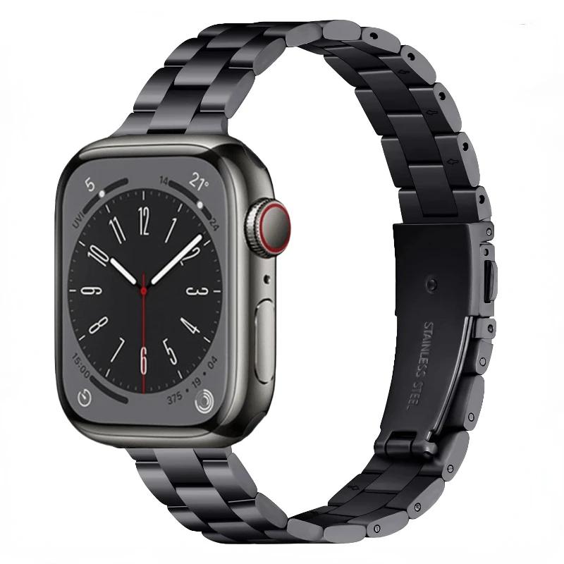 Metal Strap for Apple Watch Series ultra 49mm 45mm 41mm 44mm 46mm 42mm Small waist ladies bracelet iWatch 10 9 8 7 6 5 3 SE Band