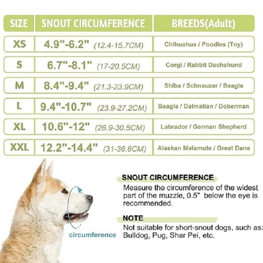 Breathable Mesh Dog Muzzle Adjustable Strap Anti-Bite Dog Mouth Cover Anti-barking Anti-eating Bulldog Muzzle Large Dogs